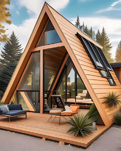 Luxury Modern A-Frame Low-Rise Villa Prefab Cabin