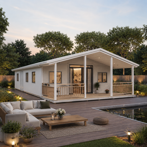 Family Living ADU Fast Installation Insulated Prefab House 3 Bedroom