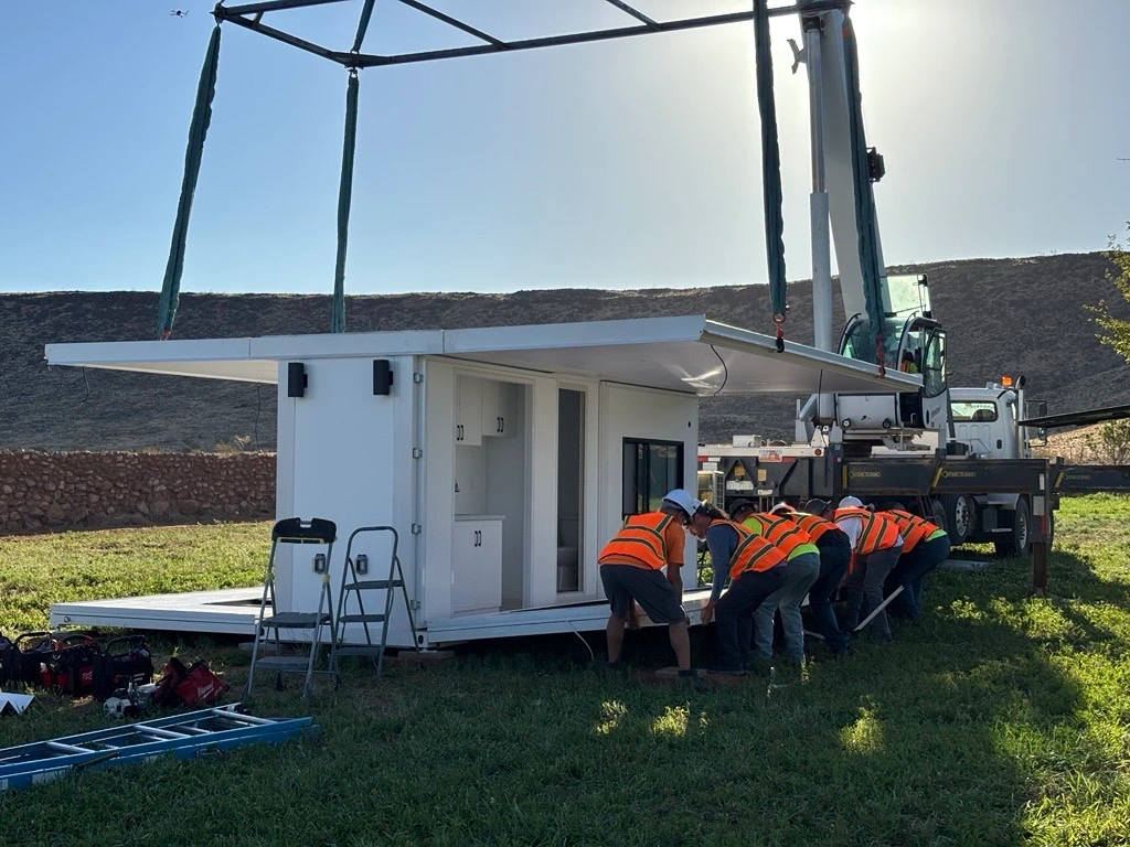 BoxHouse disaster relief housing deployment site