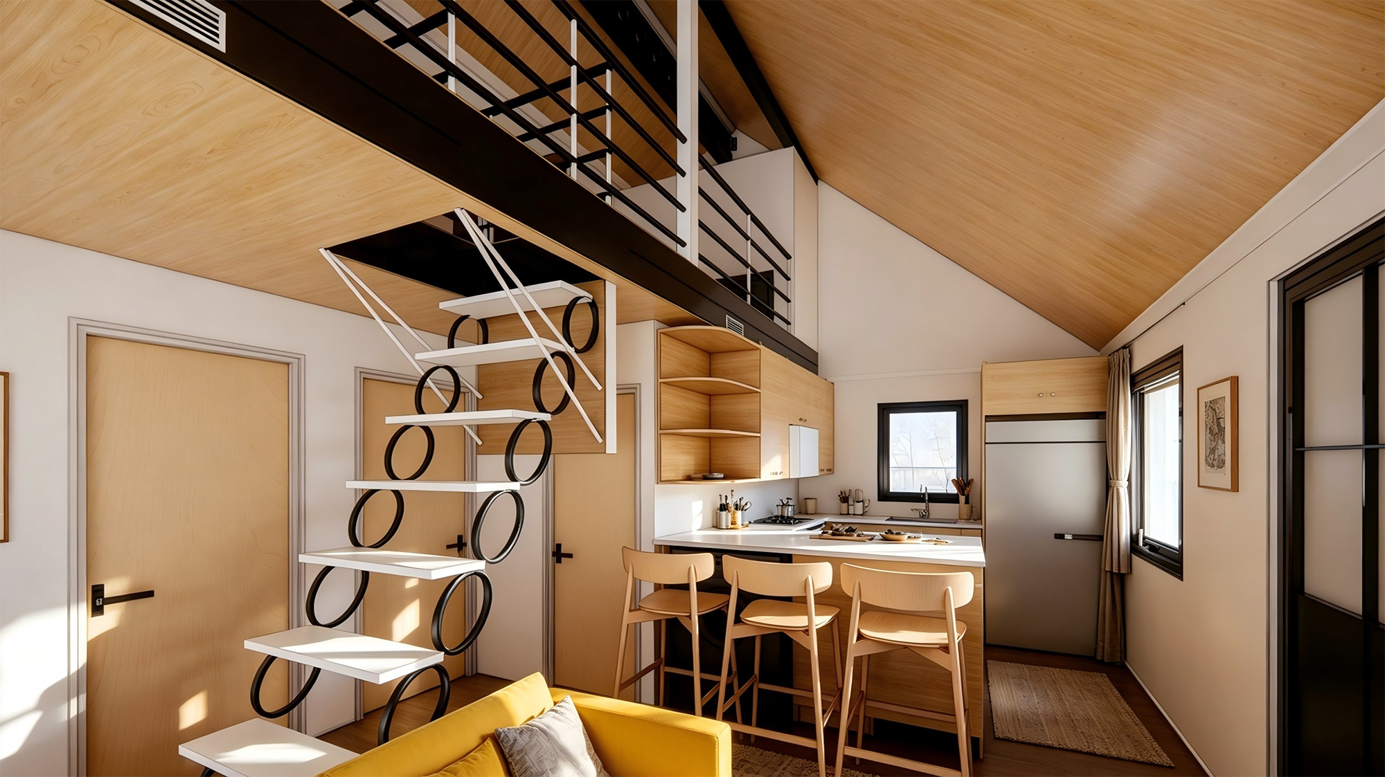 BoxHouse Dreamloft 2027 Interior Architectural Rendering