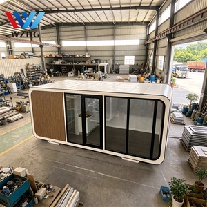 Prefab ADU Tiny House with Bathroom Backyard Rental Unit Modern Studio Pod