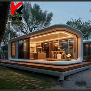 Solar Powered Prefab House Smart Space Capsule