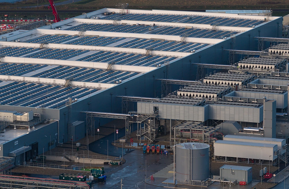 Data center construction worker housing camp