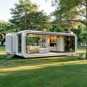 Container House 20ft Shipping Luxury Prefab Modular Tiny Home With Customized Color Graphic Design Fireproof & Waterproof