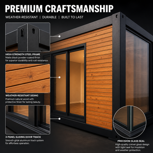 Durable Weatherproof Wood Grain Container Home ADU