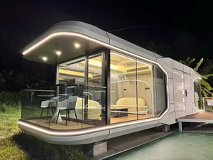 Smart Luxurious Design Best-selling Prefabricated Modern Steel Sandwich Panel Capsule Homes